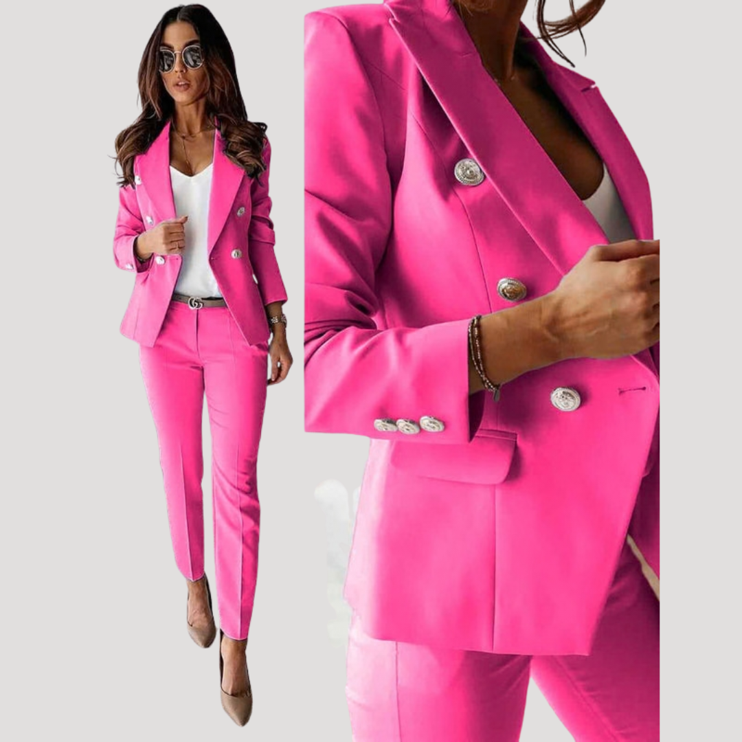 Elske | Ensemble de blazer à double boutonnage pour femmes