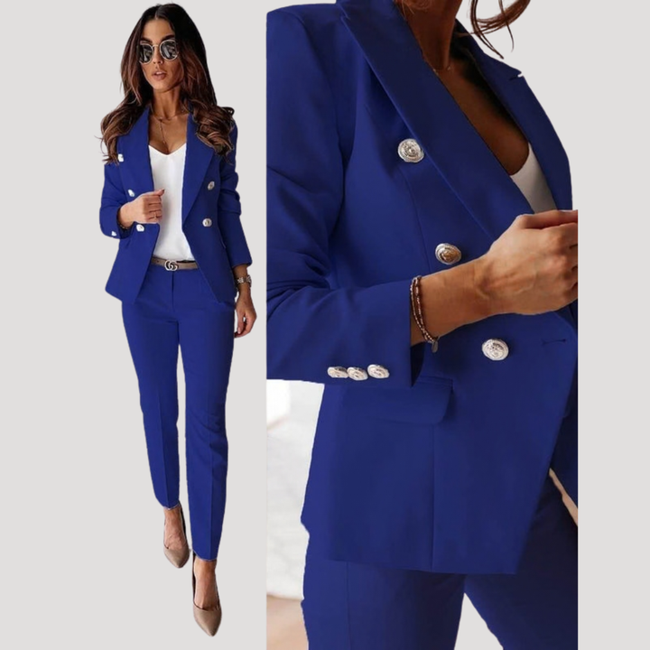Elske | Ensemble de blazer à double boutonnage pour femmes