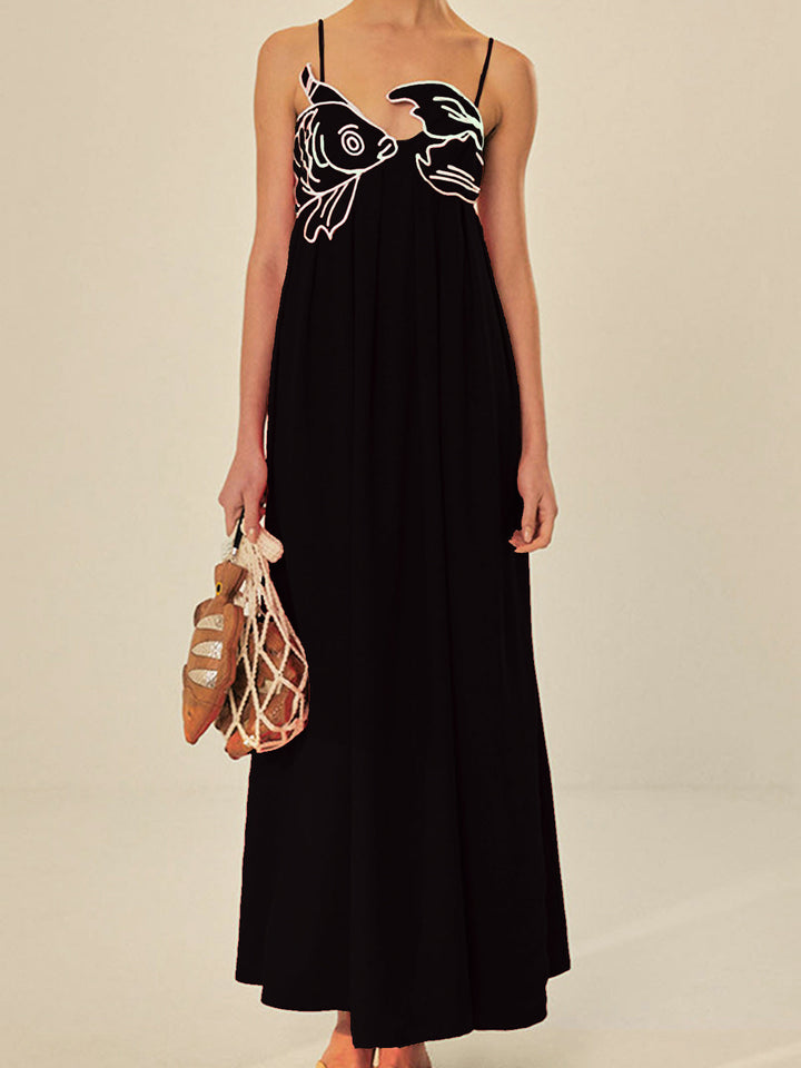 Dove | Robe maxi à bretelles spaghetti