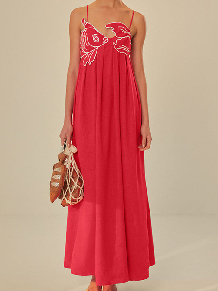 Dove | Robe maxi à bretelles spaghetti