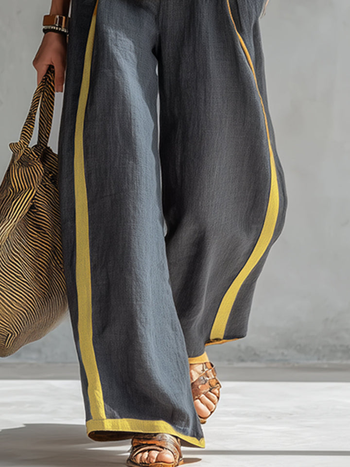 Estelle | Ensemble sans manches pour femmes avec pantalon large