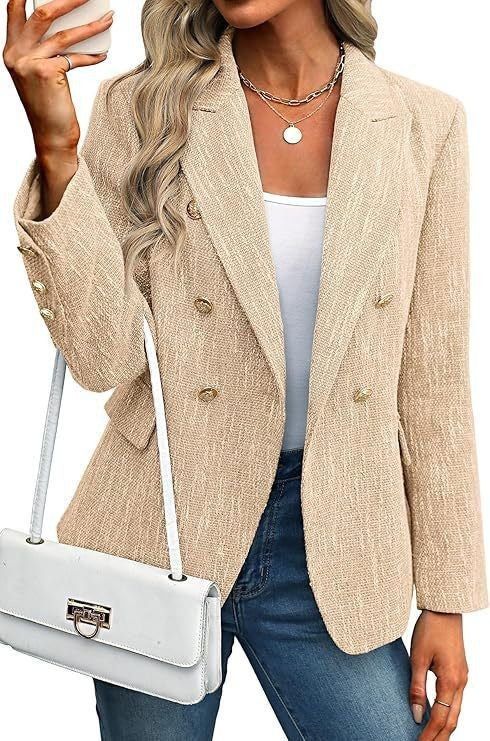 Estrid | Blazer femme à double boutonnage avec col à revers