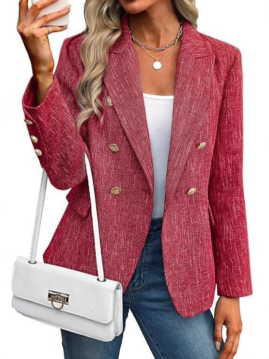 Estrid | Blazer femme à double boutonnage avec col à revers