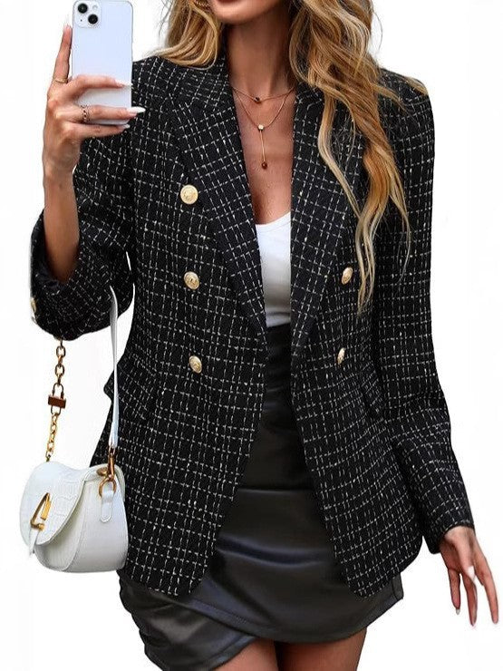 Estrid | Blazer femme à double boutonnage avec col à revers