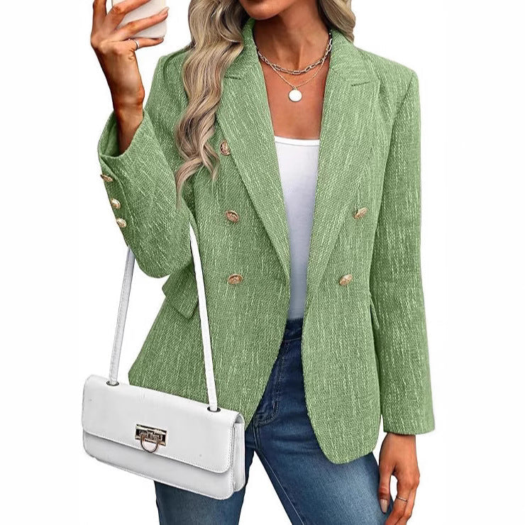 Estrid | Blazer femme à double boutonnage avec col à revers
