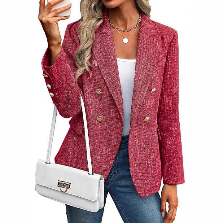 Estrid | Blazer femme à double boutonnage avec col à revers