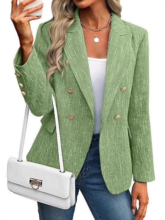 Estrid | Blazer femme à double boutonnage avec col à revers