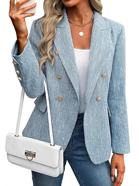 Estrid | Blazer femme à double boutonnage avec col à revers