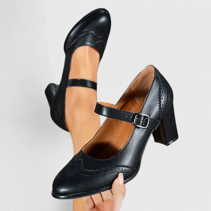 Evangelyn | Escarpins Mary Jane pour femmes avec talon bloc