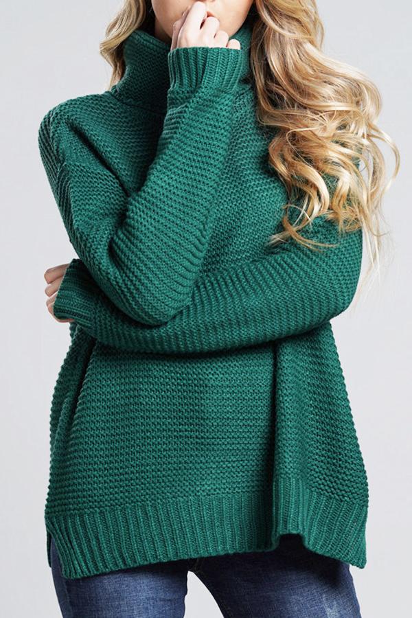 Pulls en maille épaisse pour femmes | Col roulé