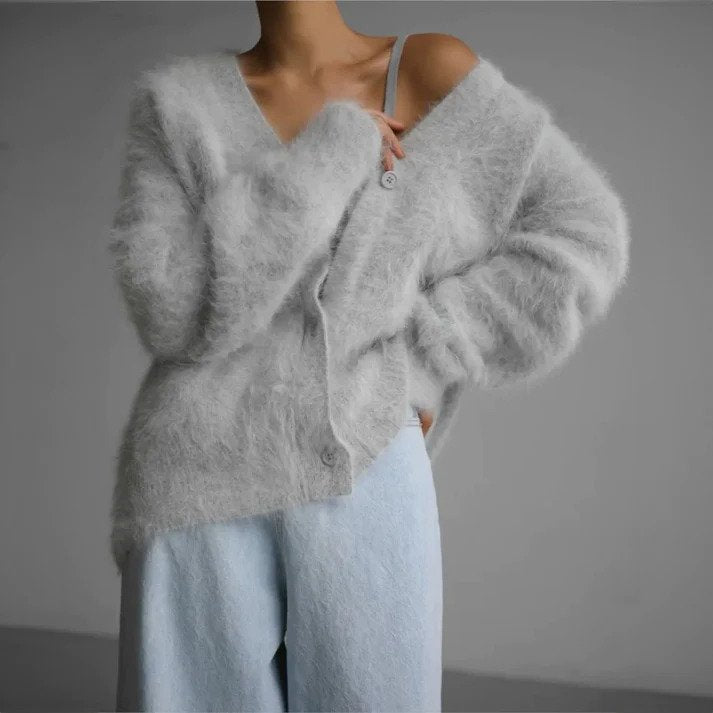 Gilet Femme Doux Col V | Élégant Décontracté