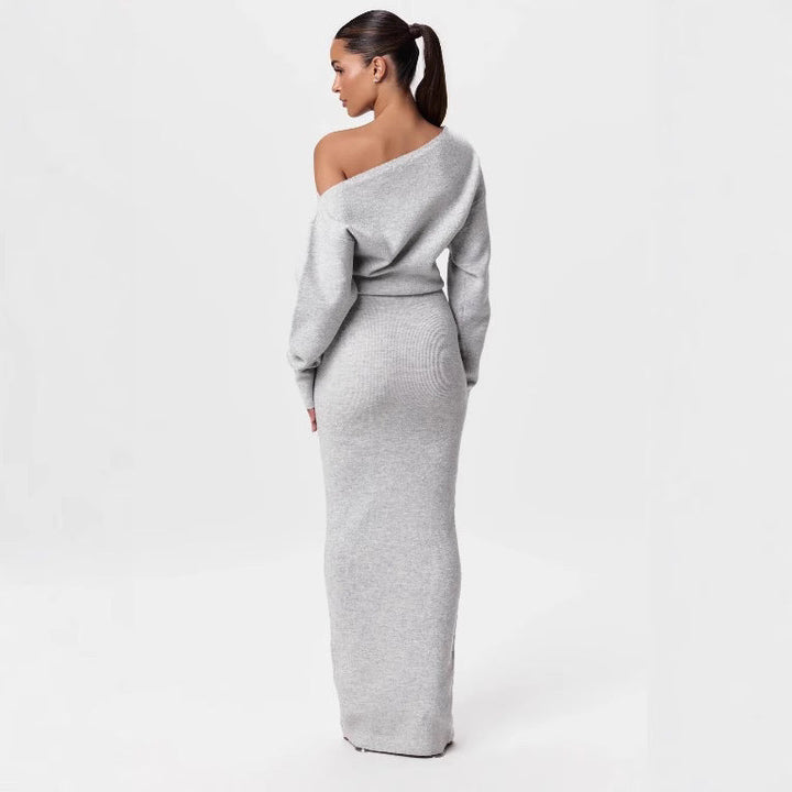 Renata - Robe maxi asymétrique élégante pour les soirées d'été