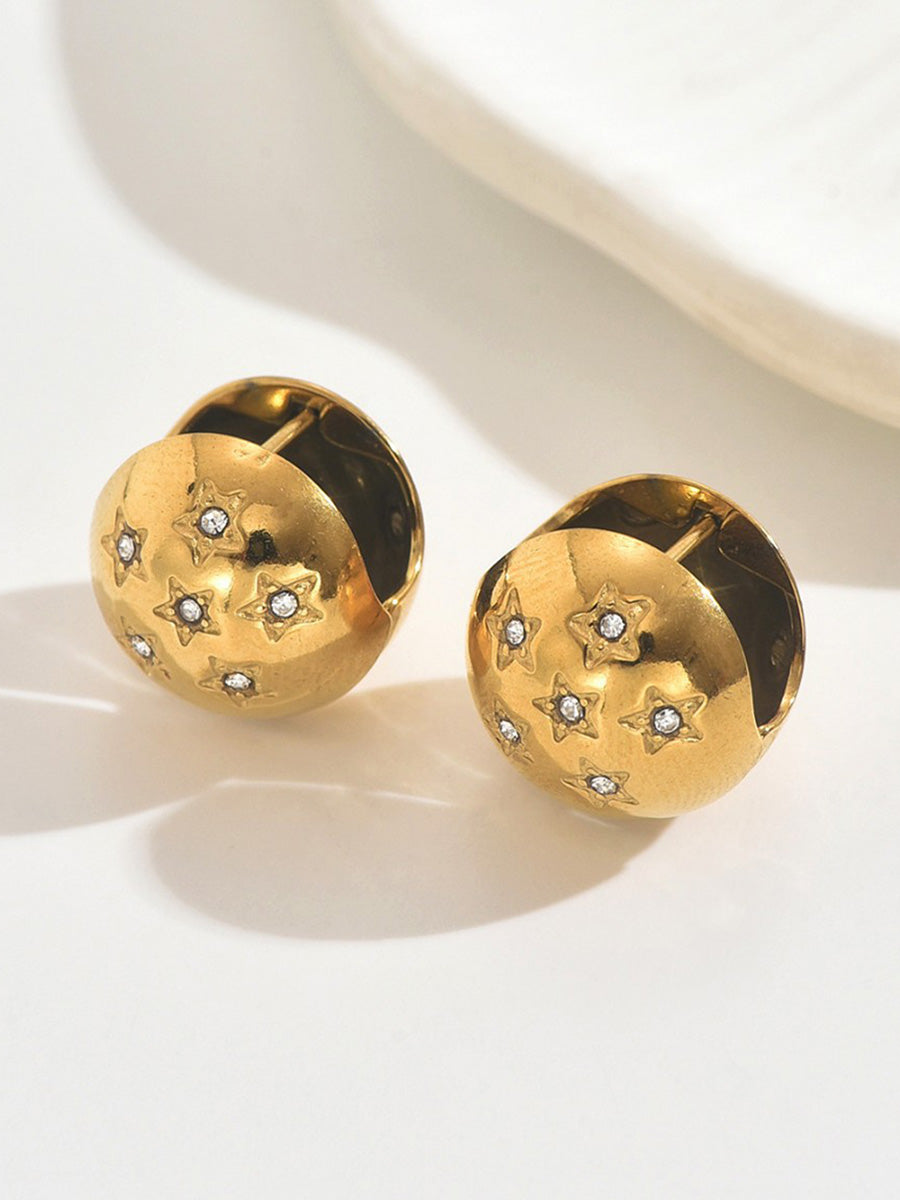 Boucles d'oreilles géométriques en forme d'étoile