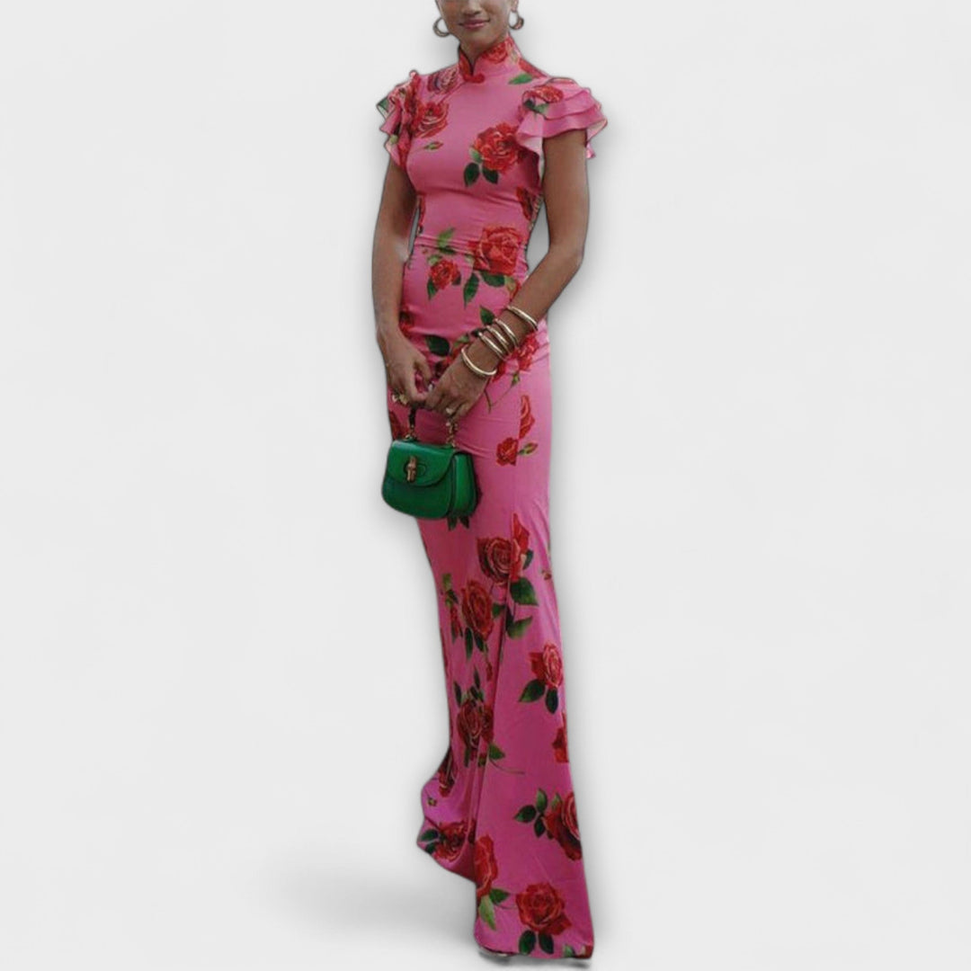 Luna - Robe maxi à imprimé floral