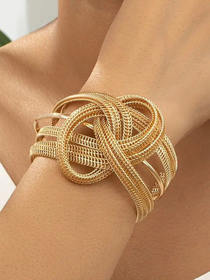 Chaînes Accessoires de bracelet superposés entrelacés géométriques