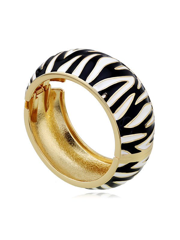 Accessoires pour bracelets géométriques à rayures zébrées