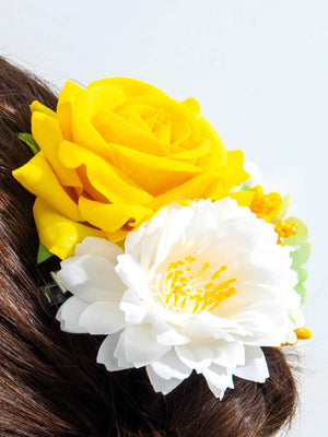 Pinces à cheveux à fleurs en 3D
