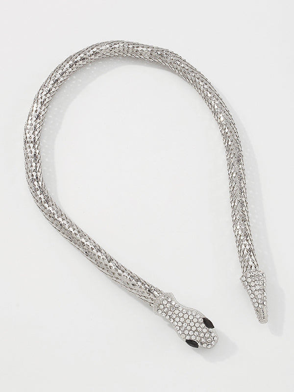 Collier élégant en forme de serpent