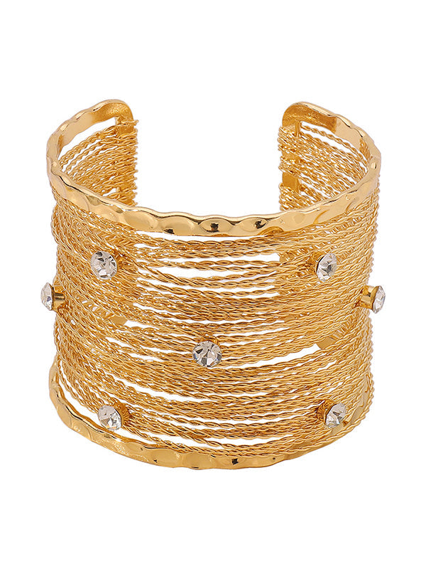 Bracelet géométrique à strass