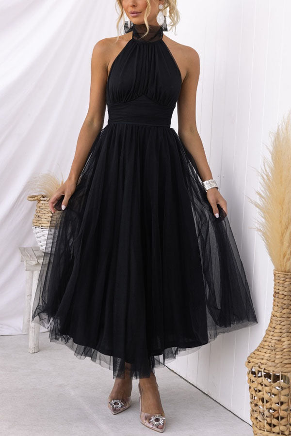 Jael - Robe de soirée en tulle élégante en A