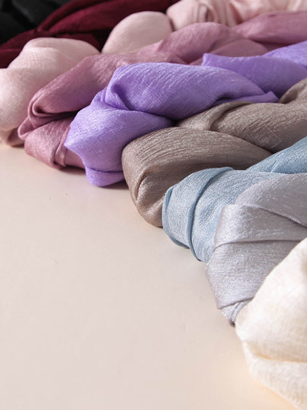 Écharpe chaude coupe portefeuille, anti-UV, couleur unie