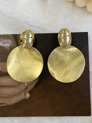 Boucles d'oreilles géométriques couleur unie