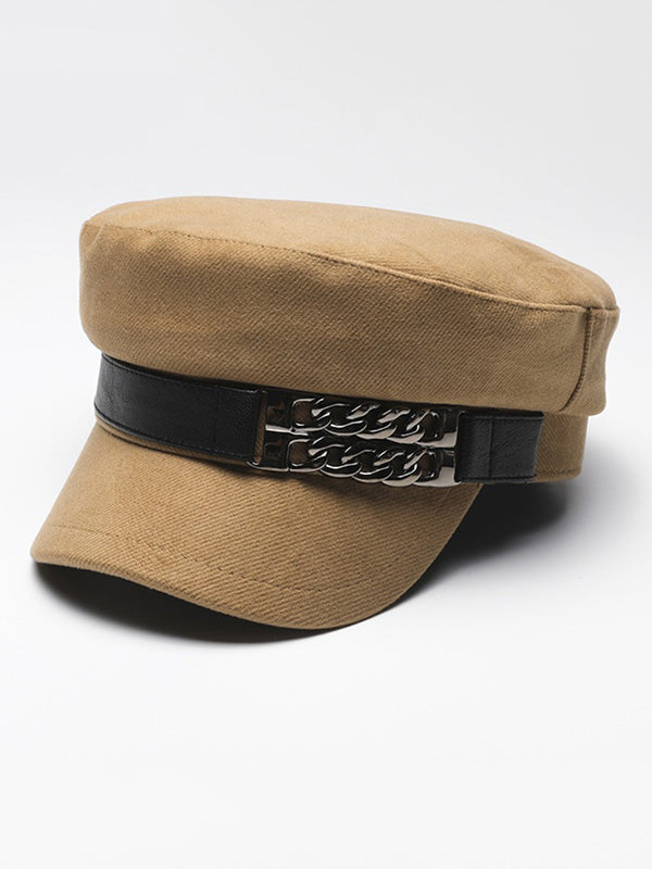 Béret rétro artistique à chaîne