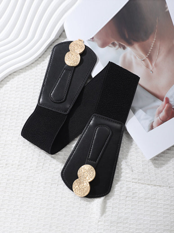 Ceinture à taille élastique, à empiècements