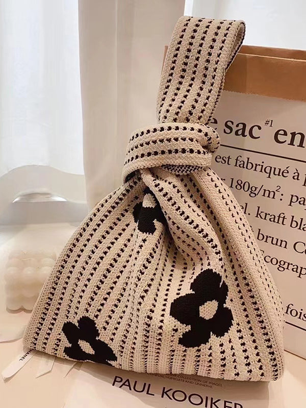 Sac à main ajouré à imprimé floral