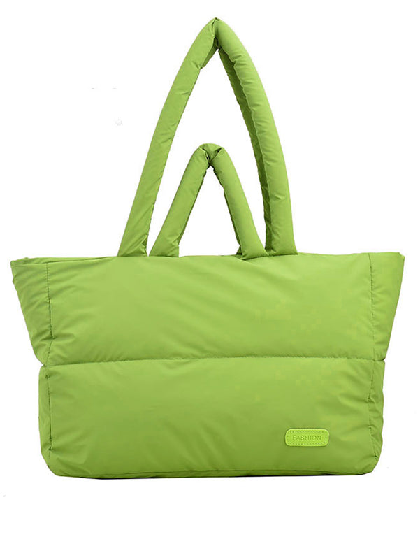 Sac cabas matelassé à empiècements