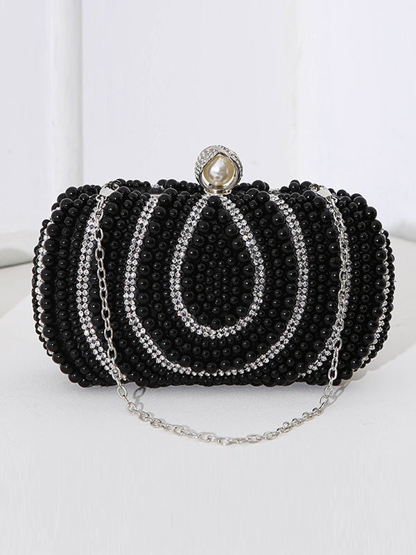 Sac à main géométrique à chaîne, à strass