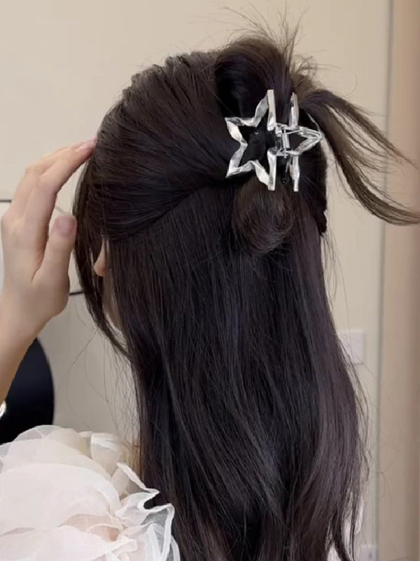 Pince à cheveux griffe en forme d'étoile