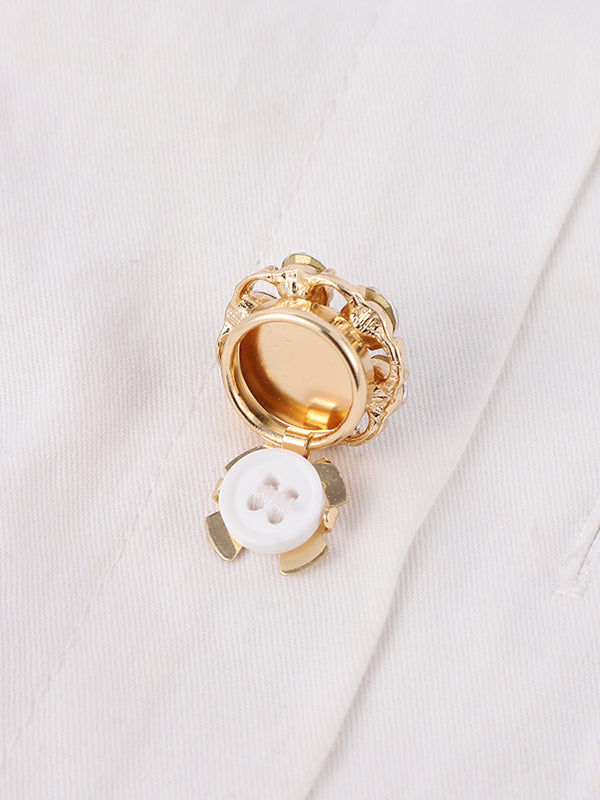 Accessoires de boutons de manchette amovibles avec strass