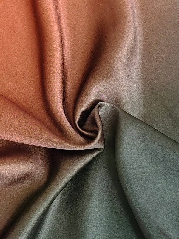 Robe longue coupe trapèze, à manches longues, à taille élastique, en dégradé, à poches, à col rond