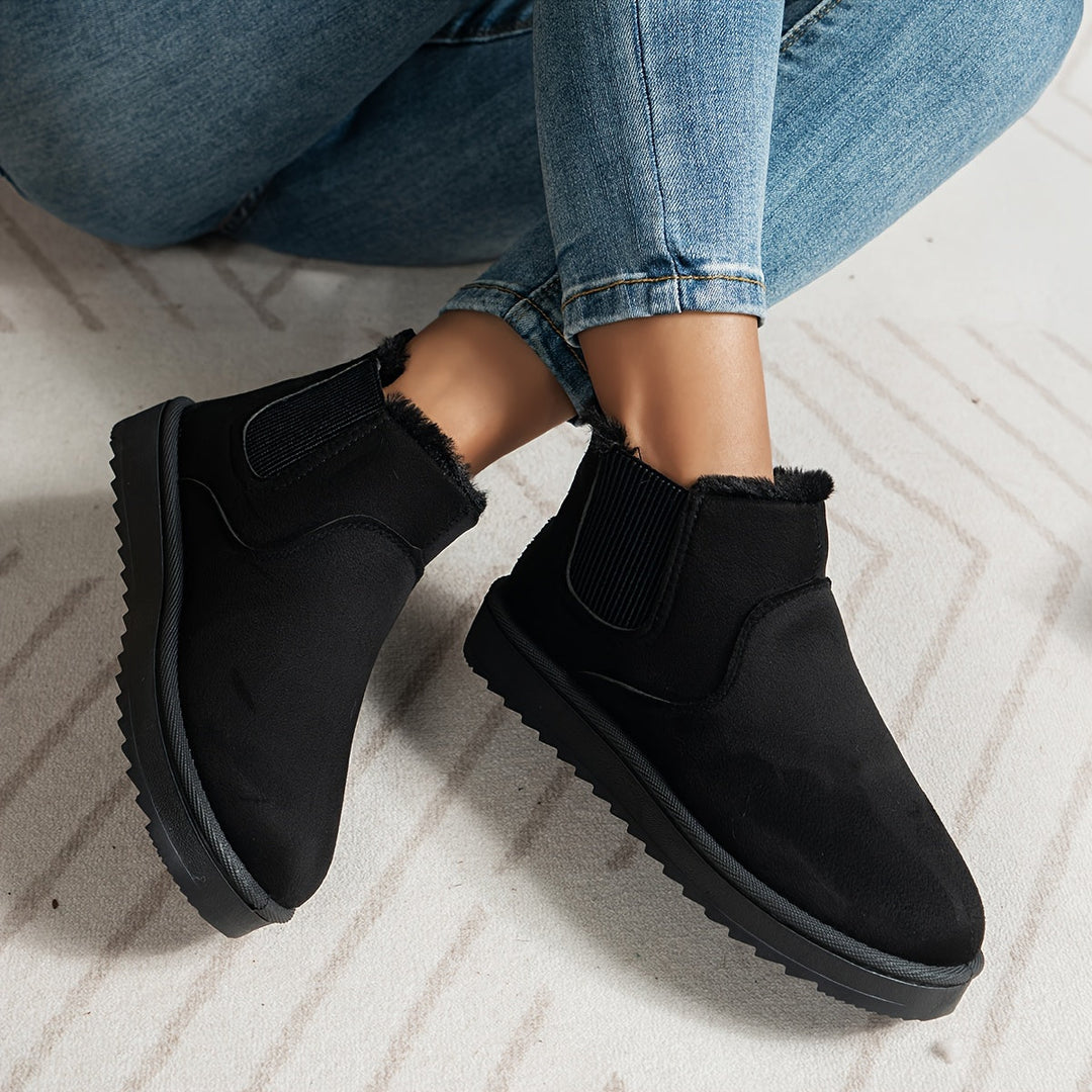 Bottes d'hiver pour femmes | Bottes Slip-On avec des côtés élastiques