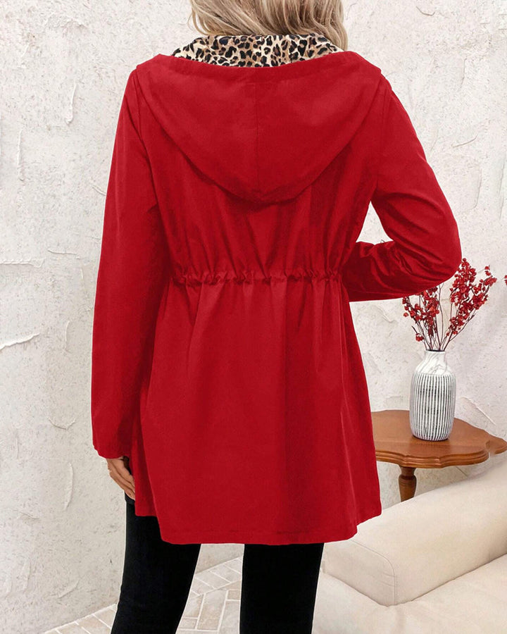 Elena | Manteau réversible pour femmes avec imprimé léopard