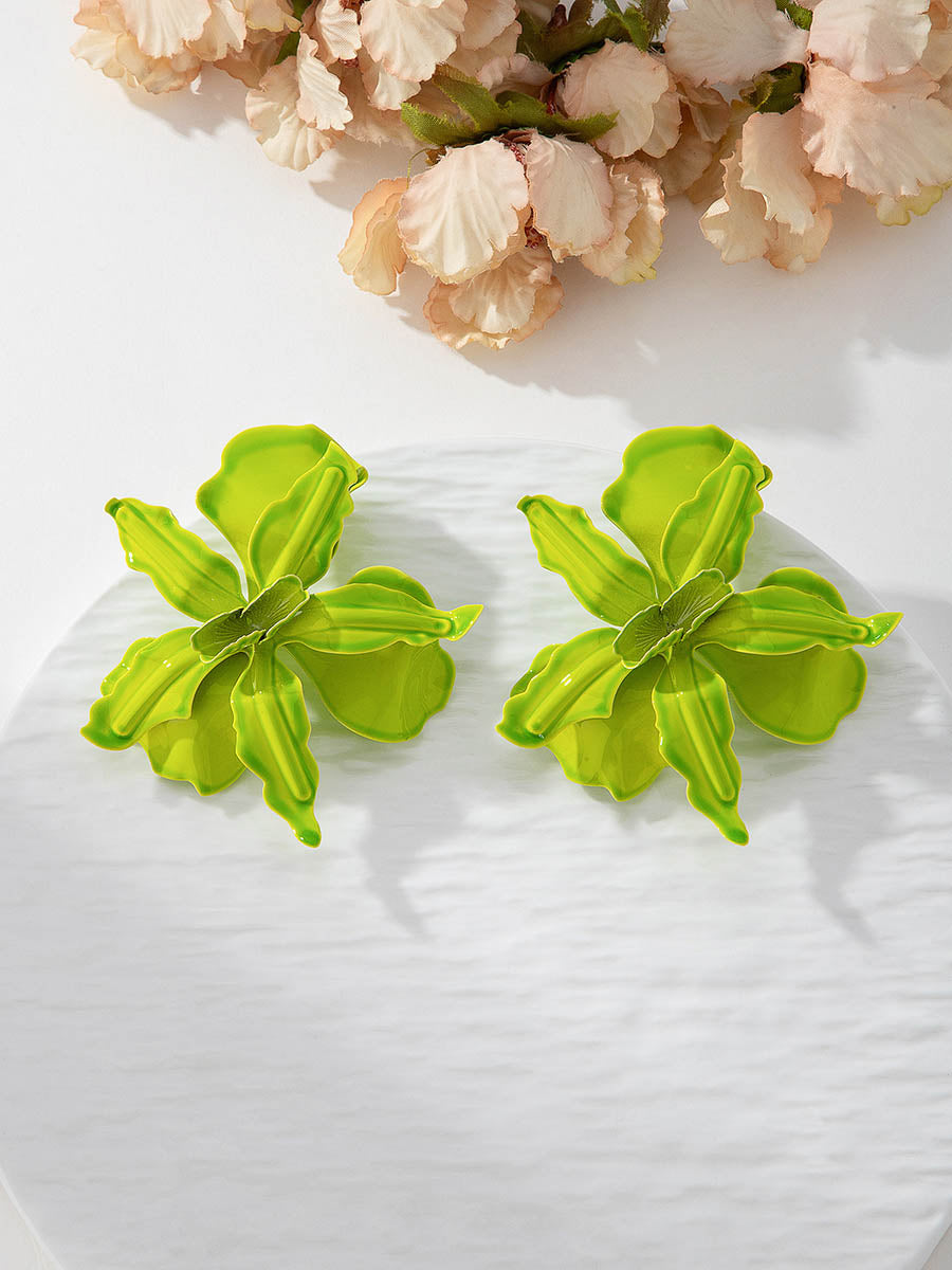 Boucles d'oreilles en forme de fleur