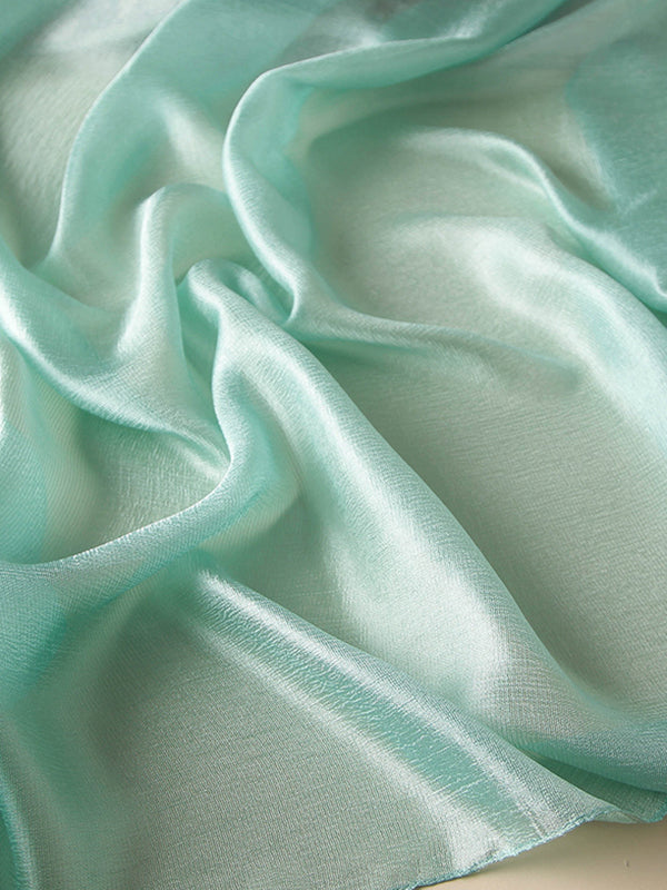Écharpe chaude coupe portefeuille, anti-UV, couleur unie