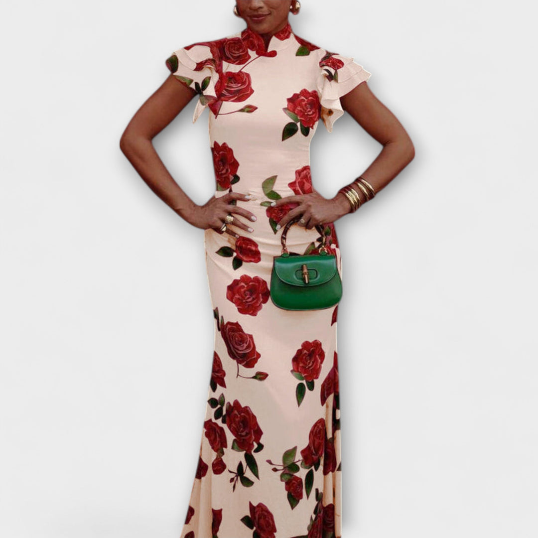 Luna - Robe maxi à imprimé floral