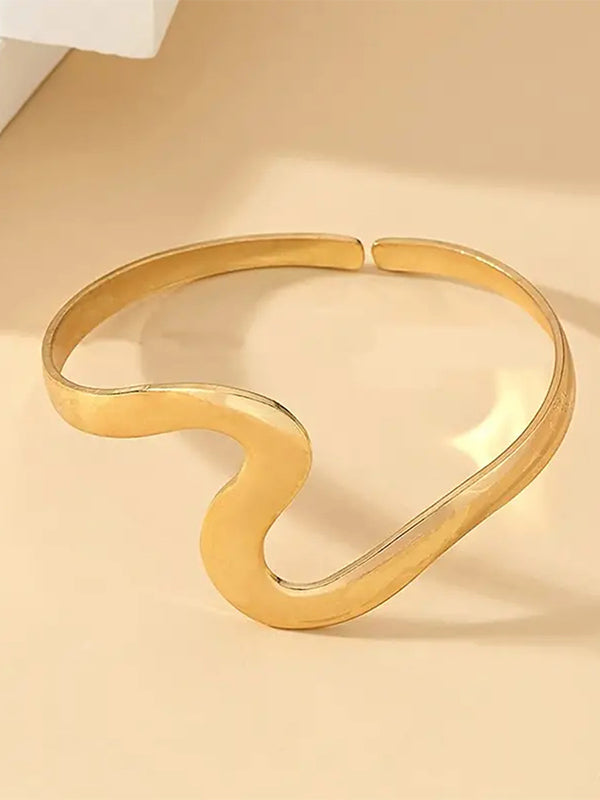 Bracelet réglable à coupe irrégulière