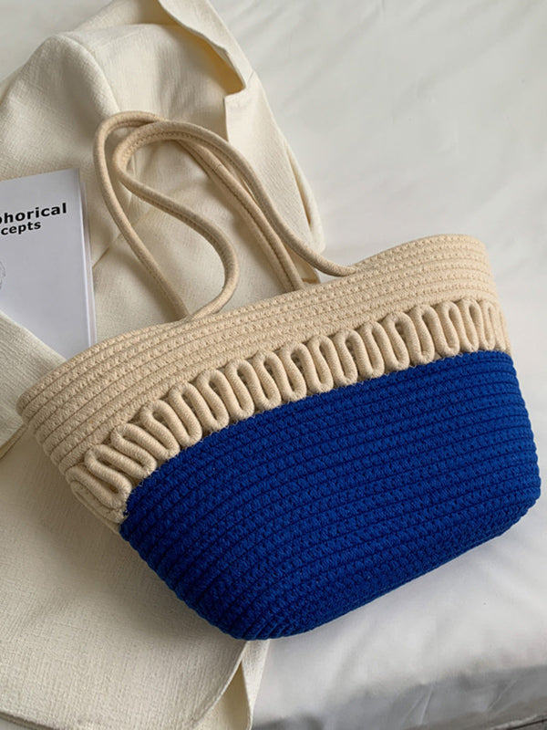 Sac à main ajouré couleur contrastée