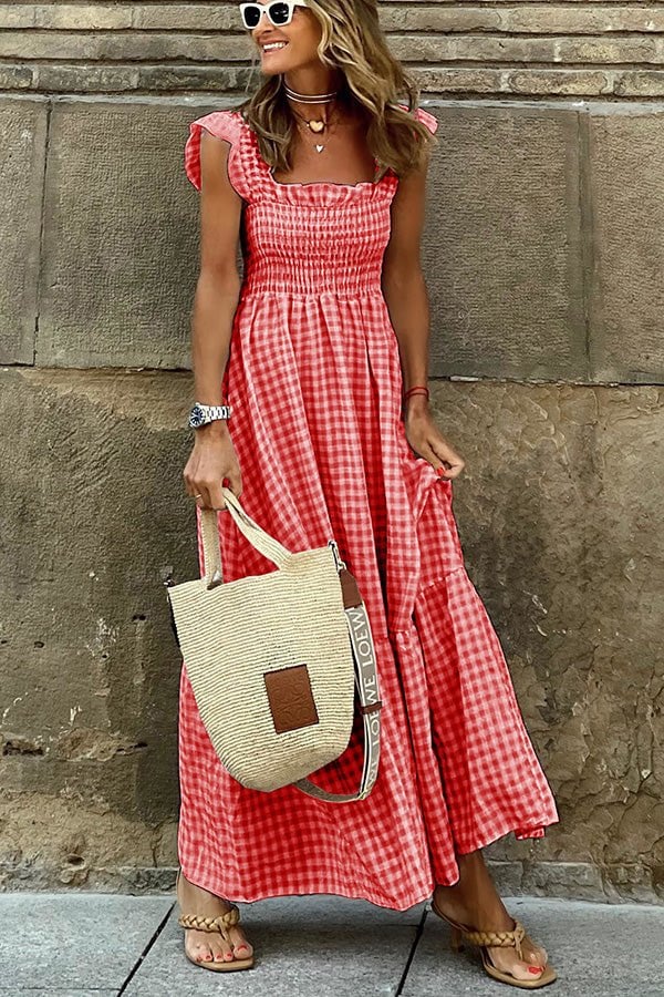 Hallie - Robe maxi rayée pour femmes