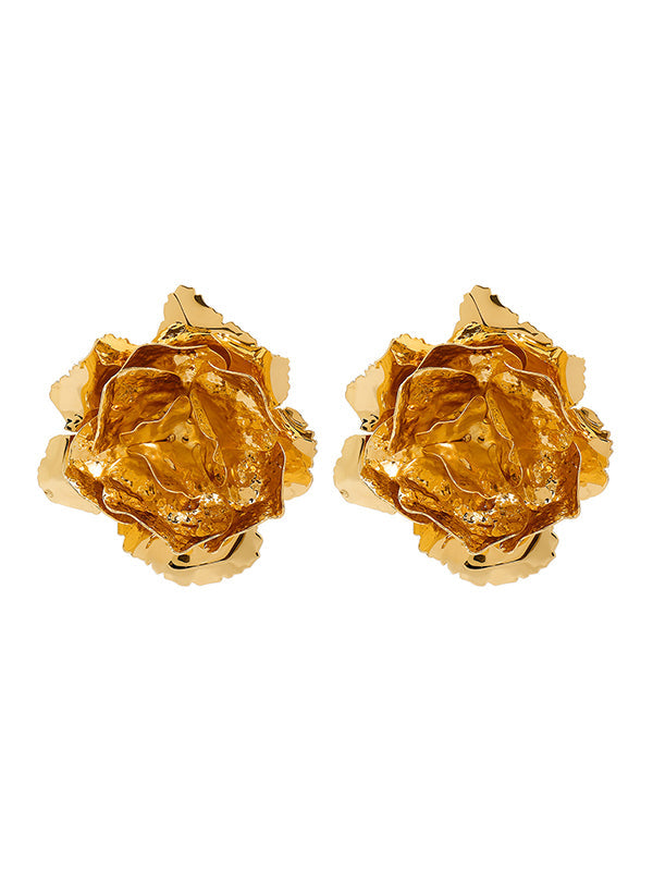Boucles d'oreilles pendantes en forme de fleur