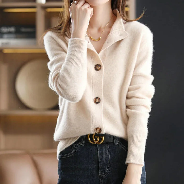 Cardigan à boutons élégant et confortable, classique, polyvalent, pour femmes