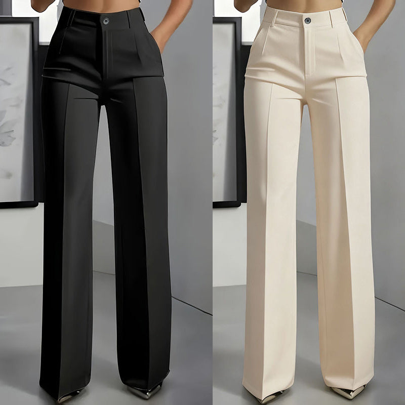 Pantalon de costume pour femme taille haute