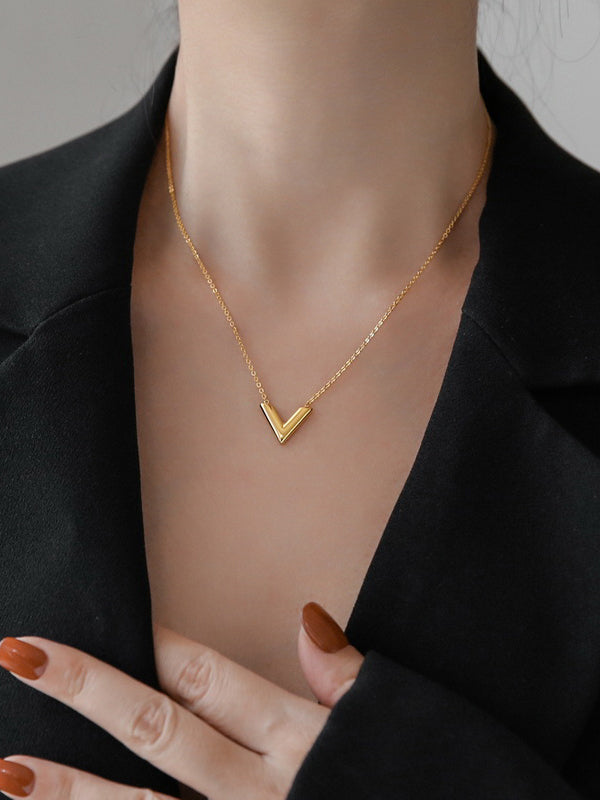 Collier géométrique couleur unie