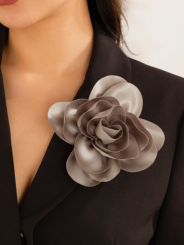 Broche à fleurs en 3D