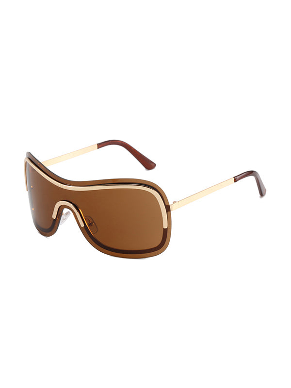 Lunettes de soleil géométriques anti-UV