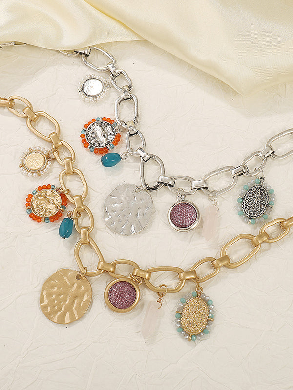 Collier géométrique à chaîne