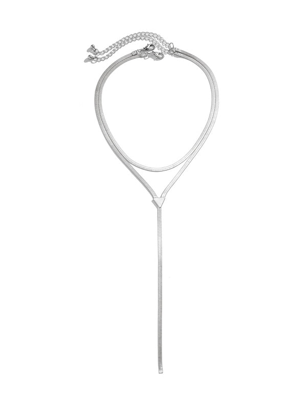 Accessoires de colliers creux de couleur unie